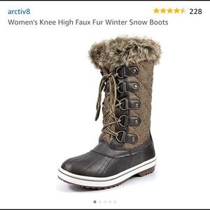 Fuzzy Winter Snow Boots